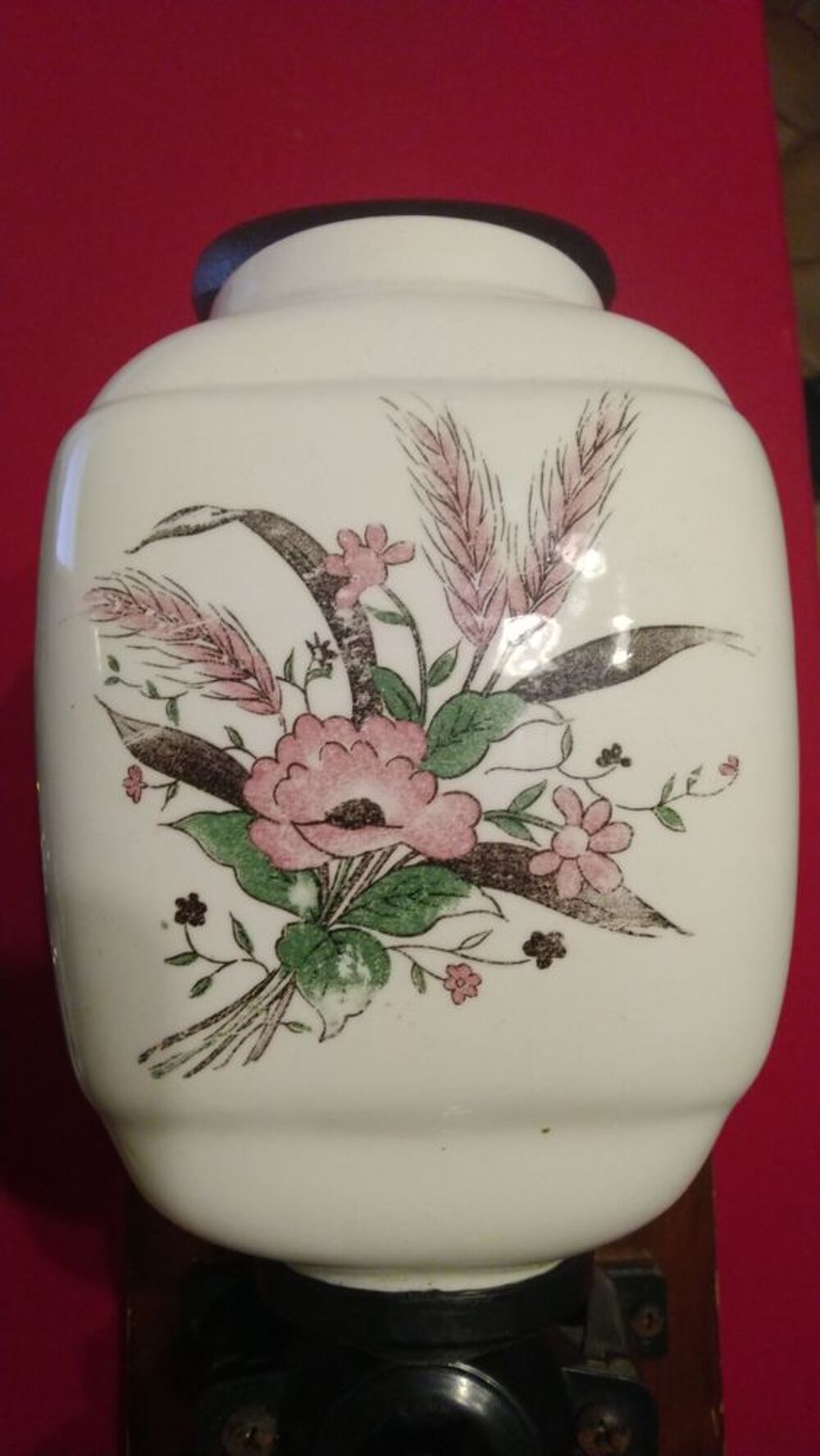 Moulin &agrave; caf&eacute; mural "fleurs avec &eacute;pis de bl&eacute;" Décoration