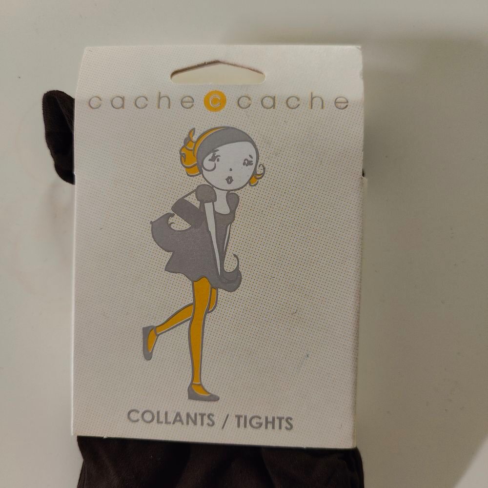 Neufs : Collants opaques Cache Cache - marron fonc&eacute; - taille Vêtements
