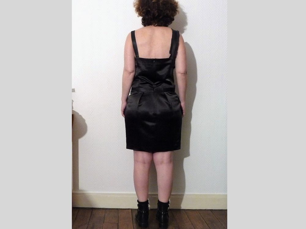Robe en 100% Soie Anthracite &agrave; Bretelles- Ath&eacute; Vanessa Bruno Vêtements