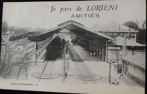 56  Lorient , Vue d'ensemble de La Gare 1916 12 Tours (37)