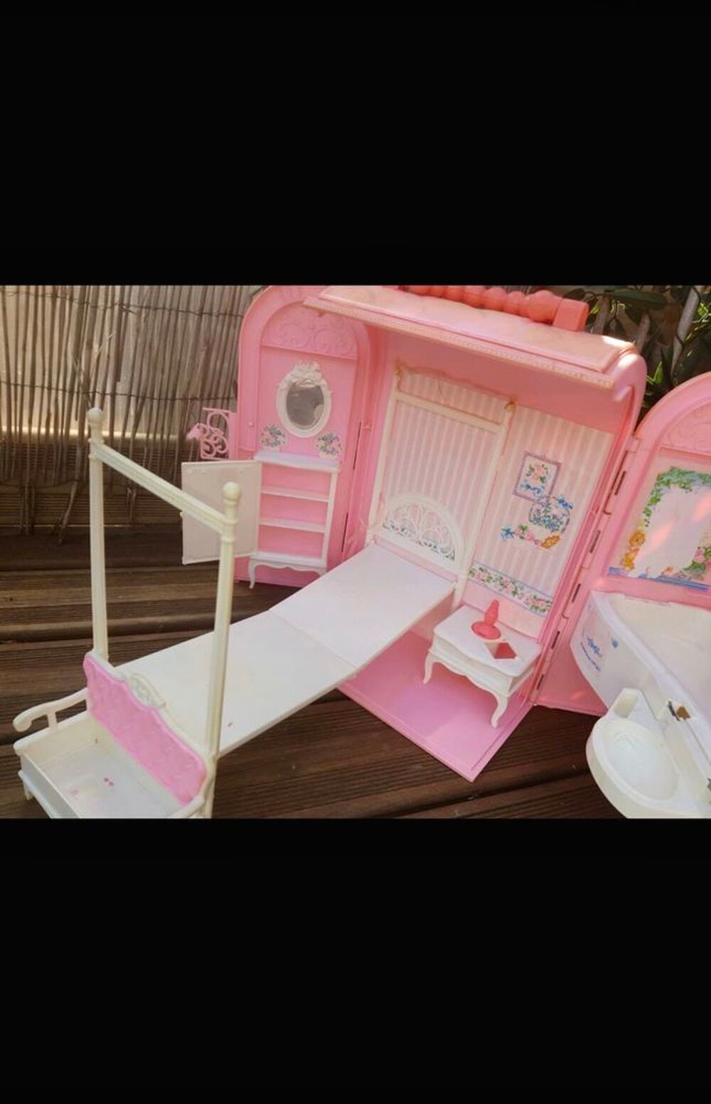 Valisette pliable maison Barbie Mattel 1988 