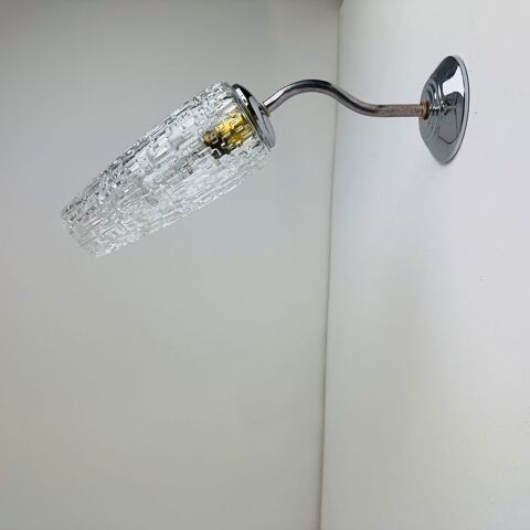 ANCIENNE APPLIQUE METAL ET VERRE vintage 55 Montreuil (93)