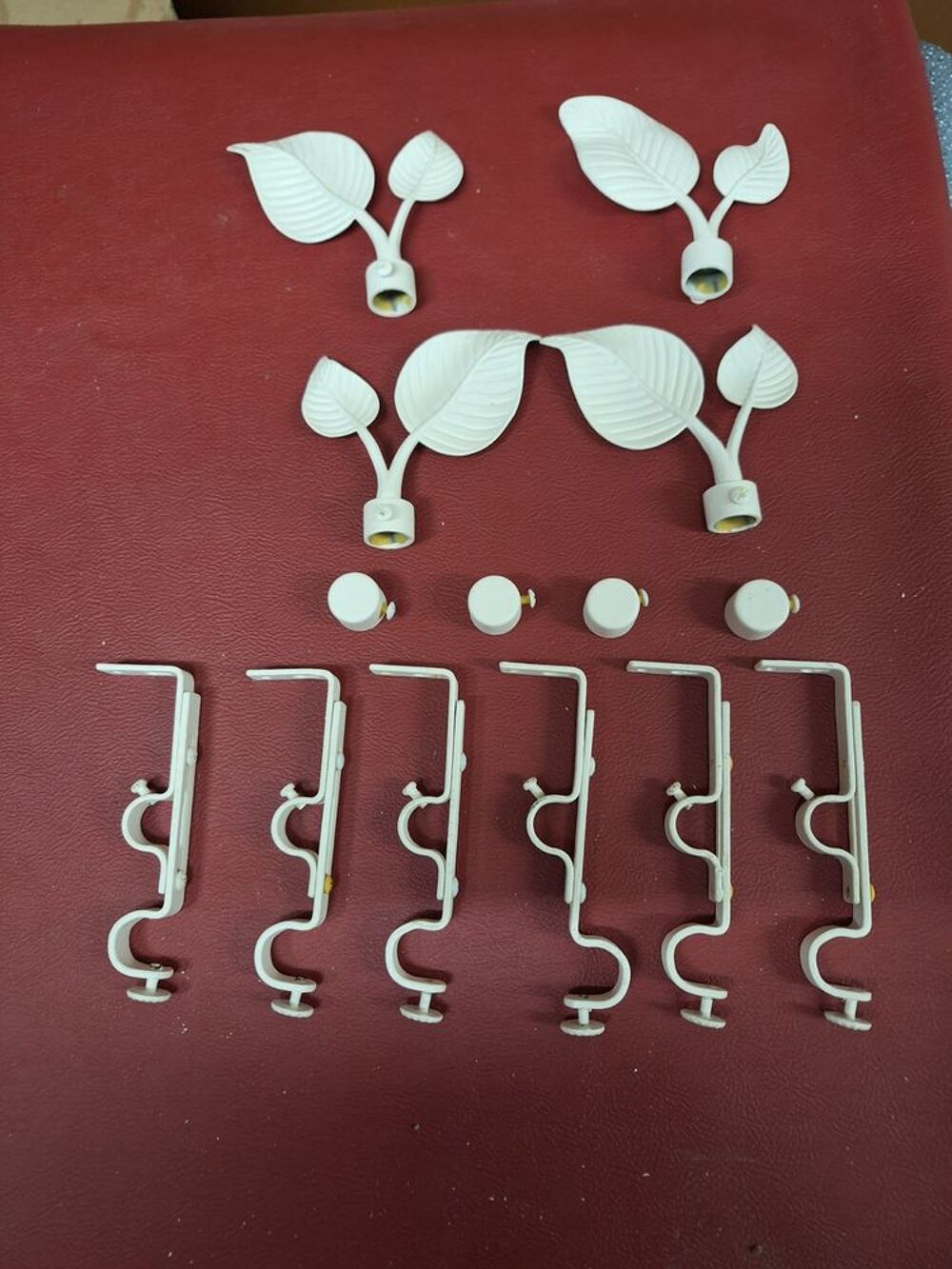 Ensemble de 4 Rideaux + supports+ D�coration