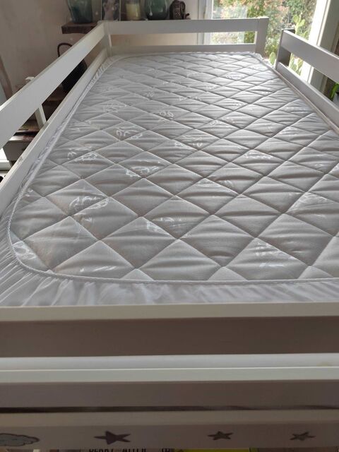 Lit superposs enfants blanc 200 Saint-Palais-sur-Mer (17)