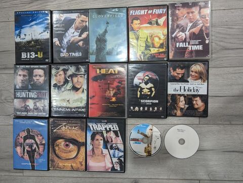 Lot de 15 Films DVD gravs (13 en boite et 2 sans boite) 8 Vulbens (74)