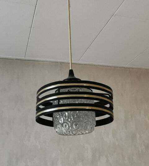 Lampe pendante vintage année 70 45 Staffelfelden (68)