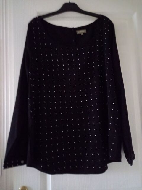 Chemisier noir marque In Extenso taille 46 15 Villiers (86)