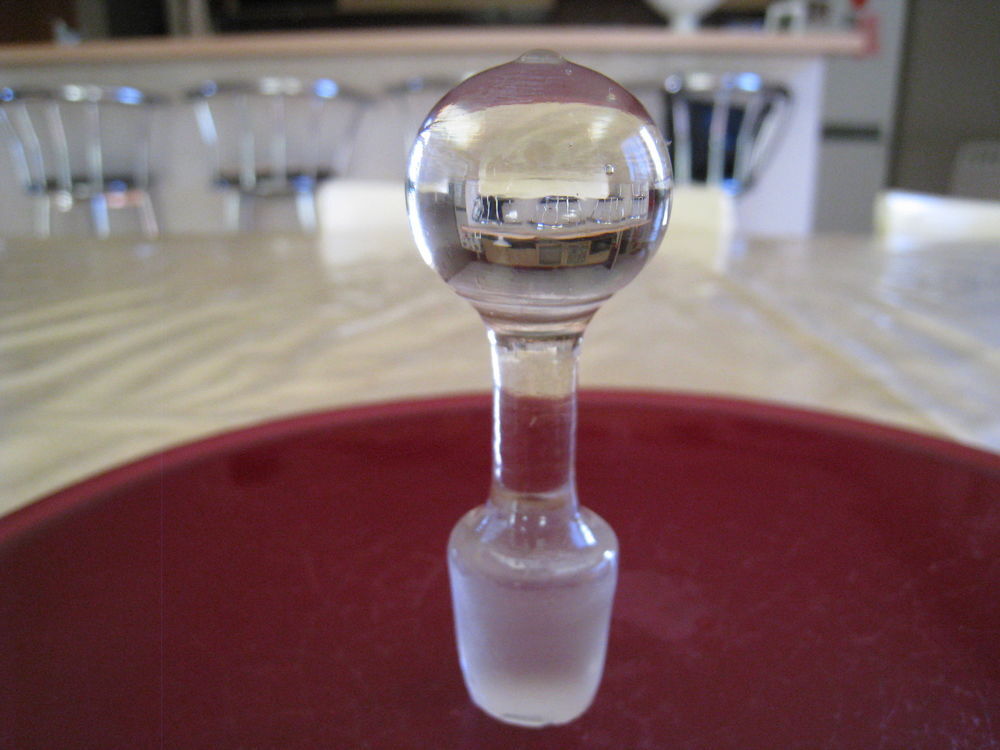 Carafe &agrave; liqueur verre souffl&eacute; Décoration