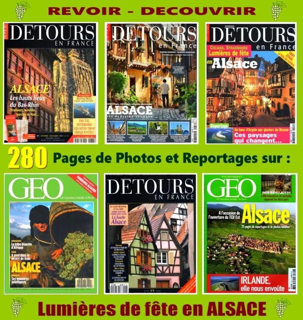 ALSACE - voyage - FRANCE / prixportcompris Livres et BD