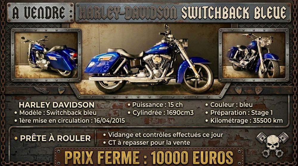 HARLEY-DAVIDSON 2015 occasion 84270 Ved&egrave;ne