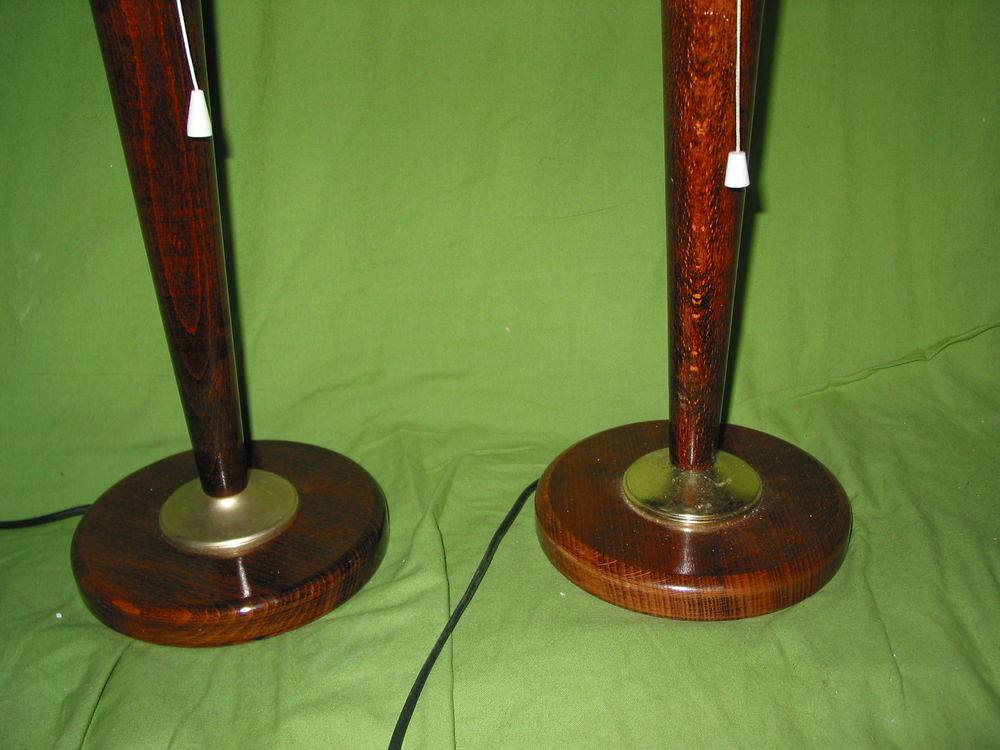 Paire de 2 JOLIE LAMPE STYLE MAZDA UNILUX art d&eacute;co vintage 1 Décoration