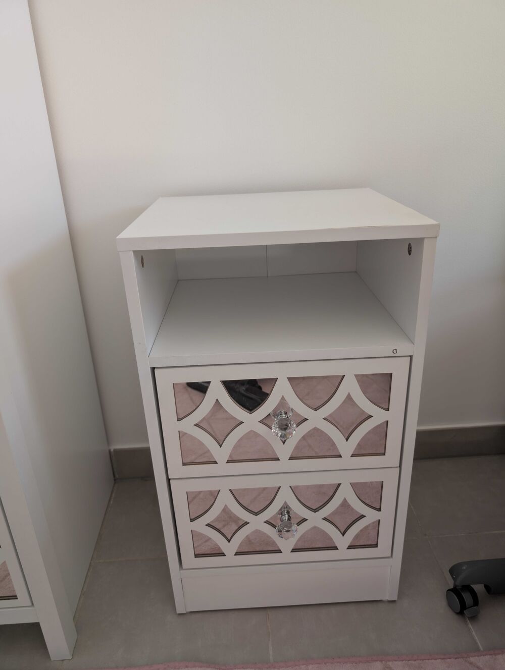 Table de chevet miroir Galano €" tr&egrave;s bon &eacute;tat Meubles