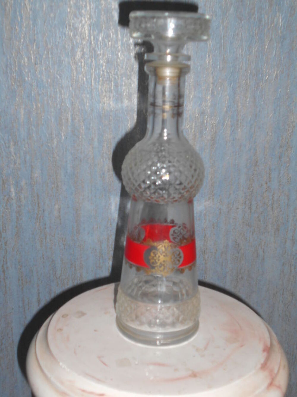 BOUTEILLE d&eacute;corative en verre Décoration