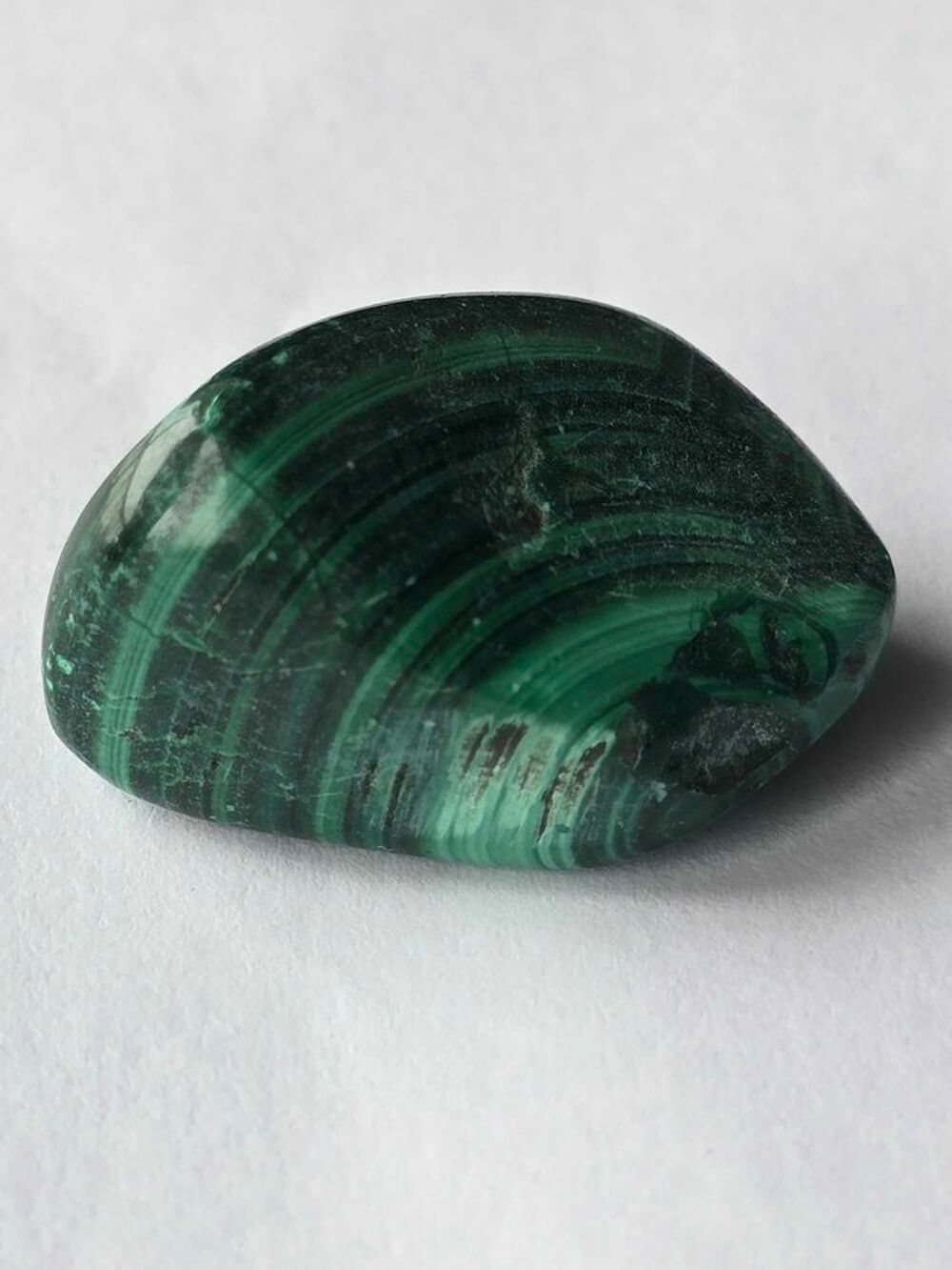 V&eacute;ritable Malachite de RDC-Superbes Rubanements Verts 14g 