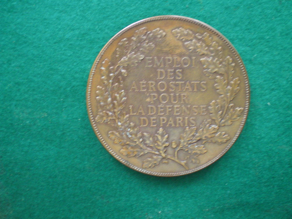M&eacute;daille du Si&egrave;ge de Paris 1870 - Emploi des A&eacute;rostats. 