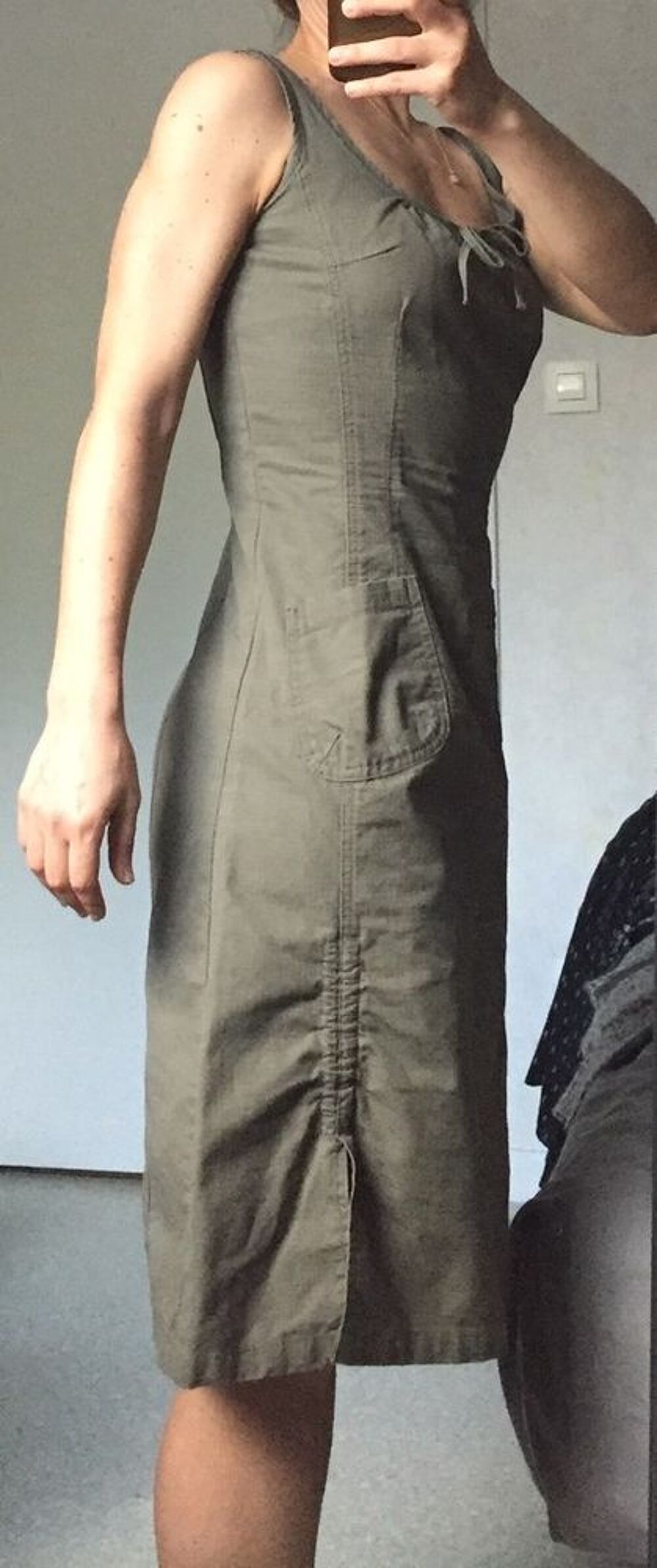 Robe kaki Etam - Taille 36 Vêtements