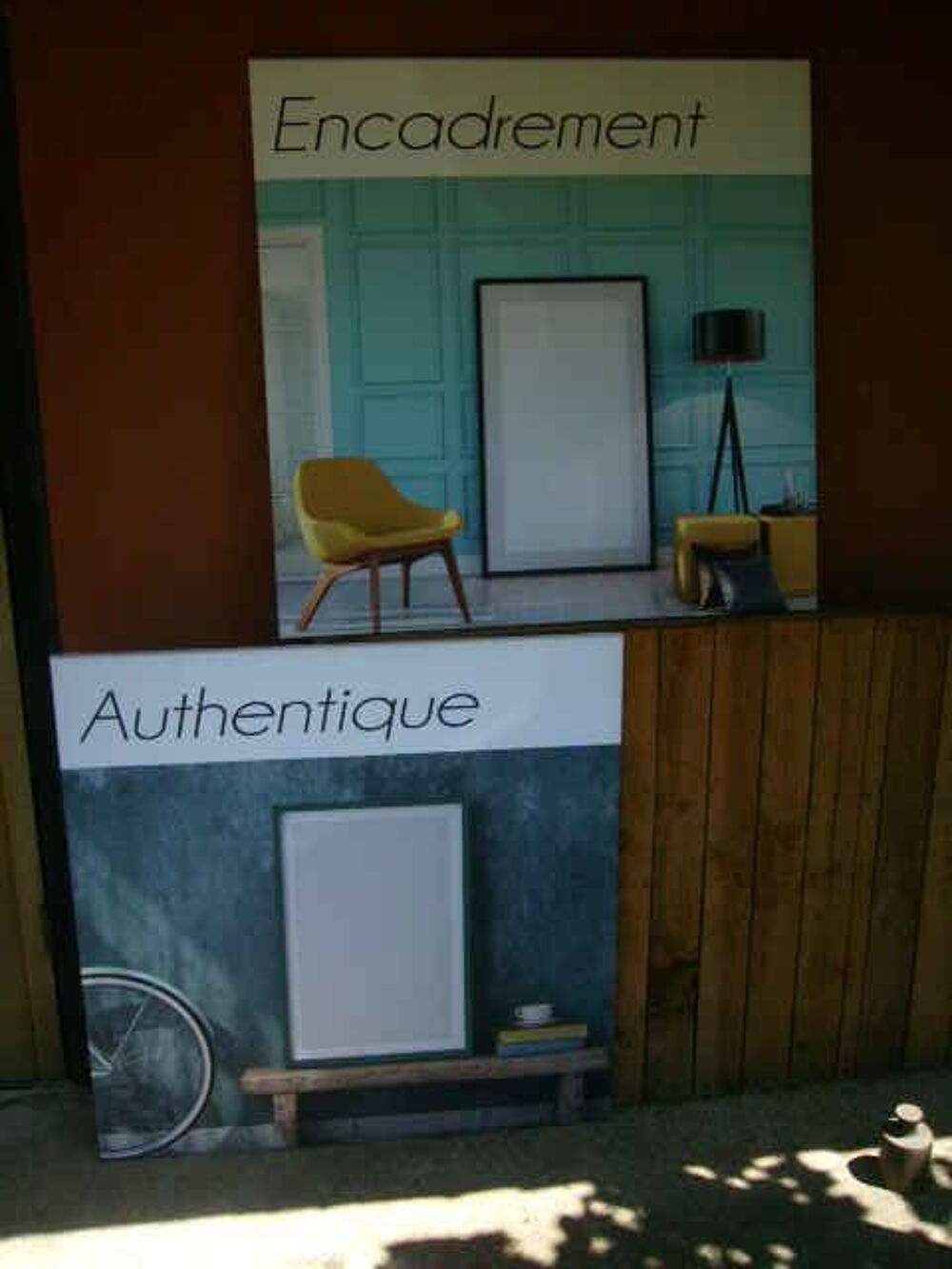 2 Grands Ch&acirc;ssis avec photo sur toile Décoration