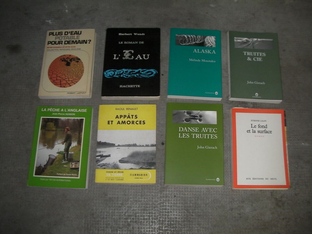 8 livres de p&ecirc;che Livres et BD