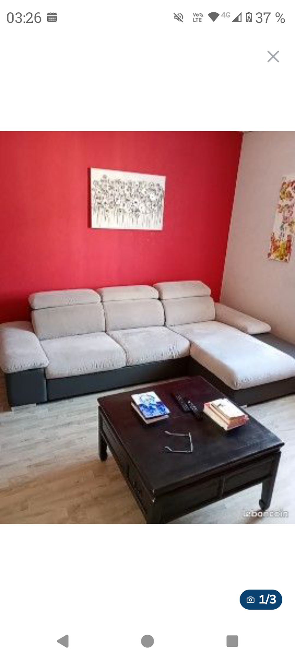 Canap&eacute; d'angle modulaire beige Meubles