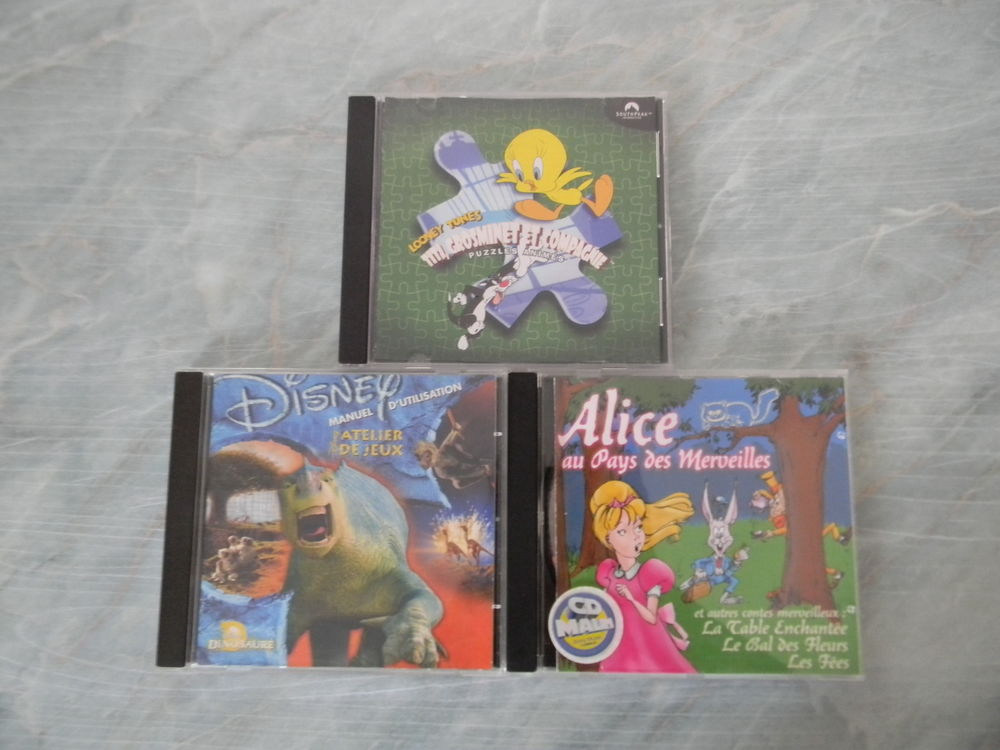 LOT DE 3 CD DE JEUX PC/MAC POUR ENFANTS Consoles et jeux vidéos