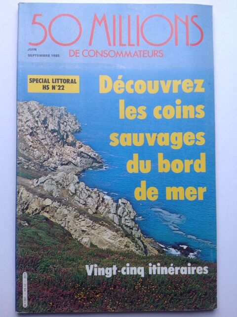 50 MILLIONS CONSOMMATEURS HS N�22 SP�CIAL LITTORAL Envoi Pos 7 Tr�gunc (29)