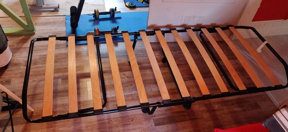 Lit pliant (sommier &agrave; lattes + matelas) pour enfant Meubles