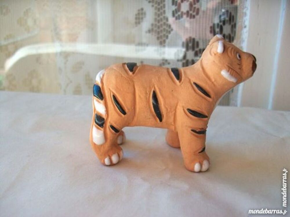 Tigre c&eacute;ramique vintage collection artisanat 
