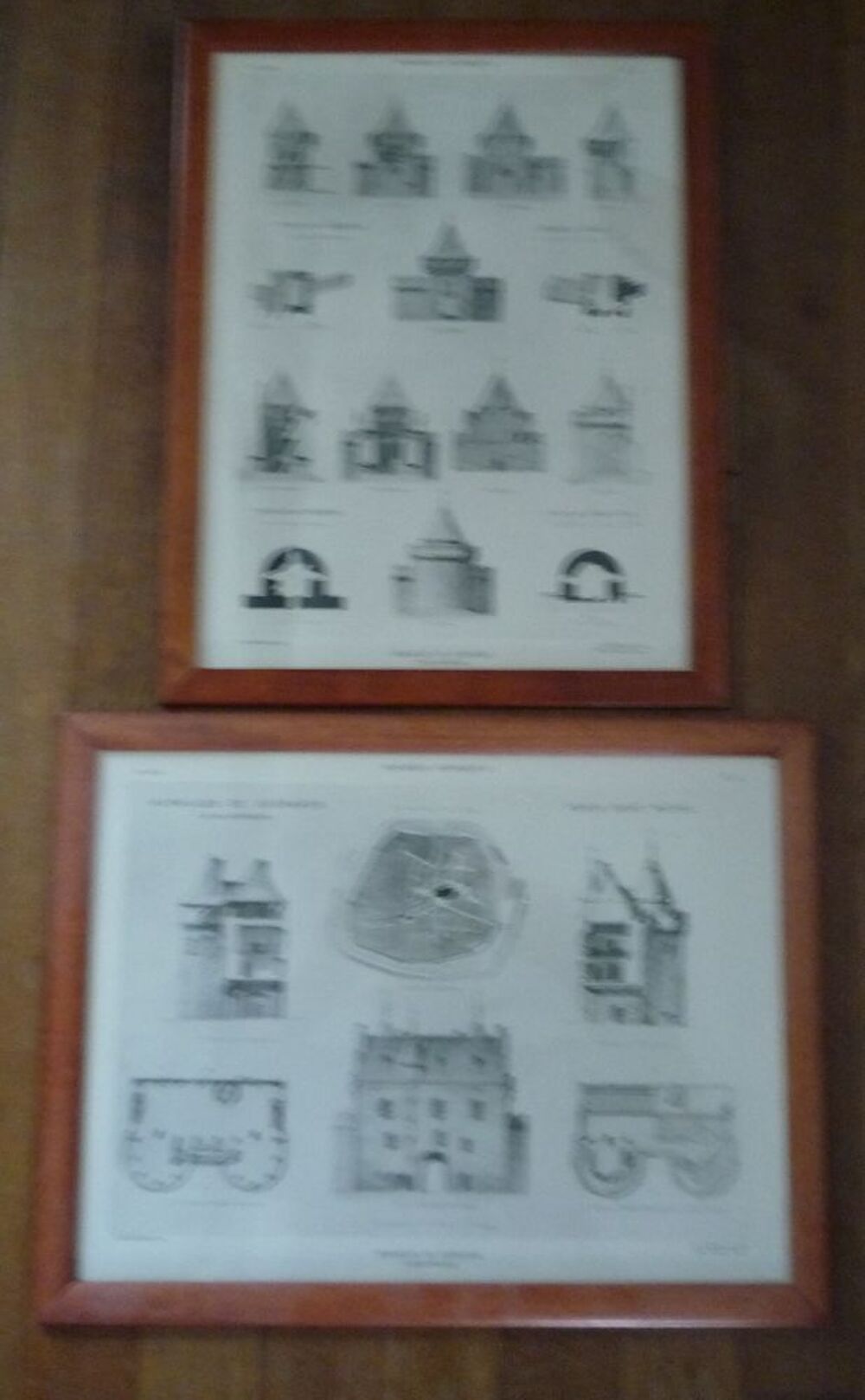 lot de 2 Gravures "Murailles de Gu&eacute;rande" Décoration
