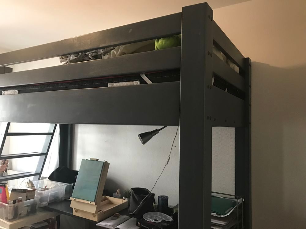 Lit-mezzanine 1 place avec bureau Meubles