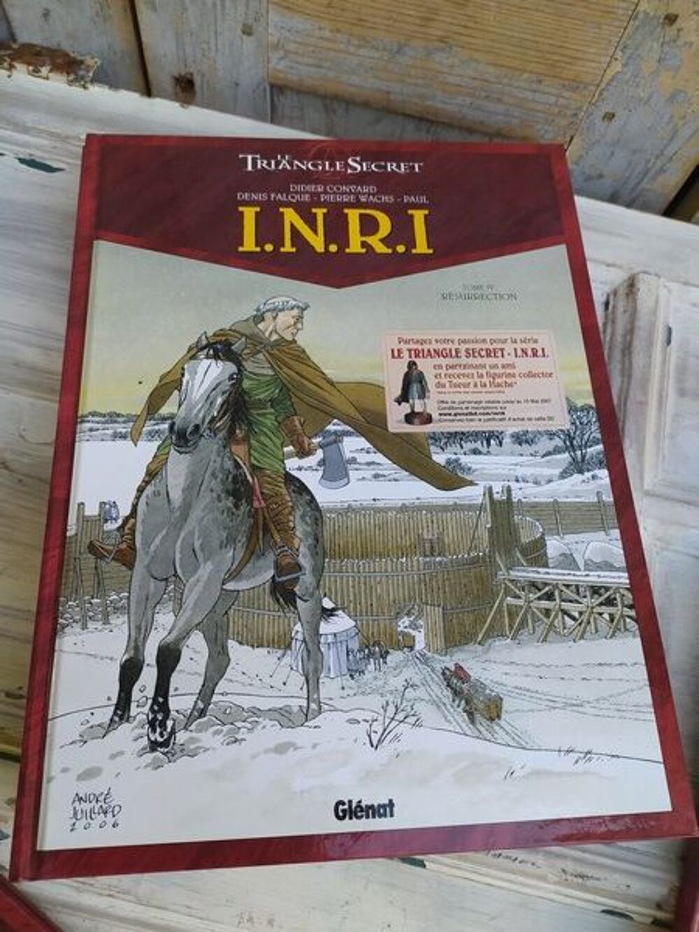 Lot BD Bandes Dessin&eacute;es Triangle Secret I.N.R.I Gl&eacute;nat, Livres et BD