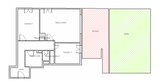  Appartement � vendre 3 pi�ces 62 m�