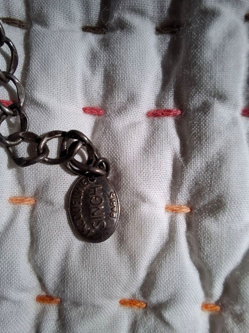 collier vintage sign&eacute; Jacqueline Singh Paris Bijoux et montres