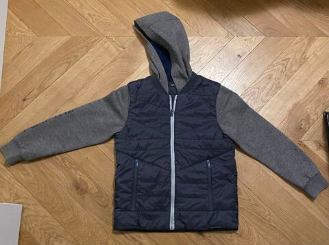 Sweat-shirt IKKS zipp� gris bleu marine capuche 20 Paris 20 (75)