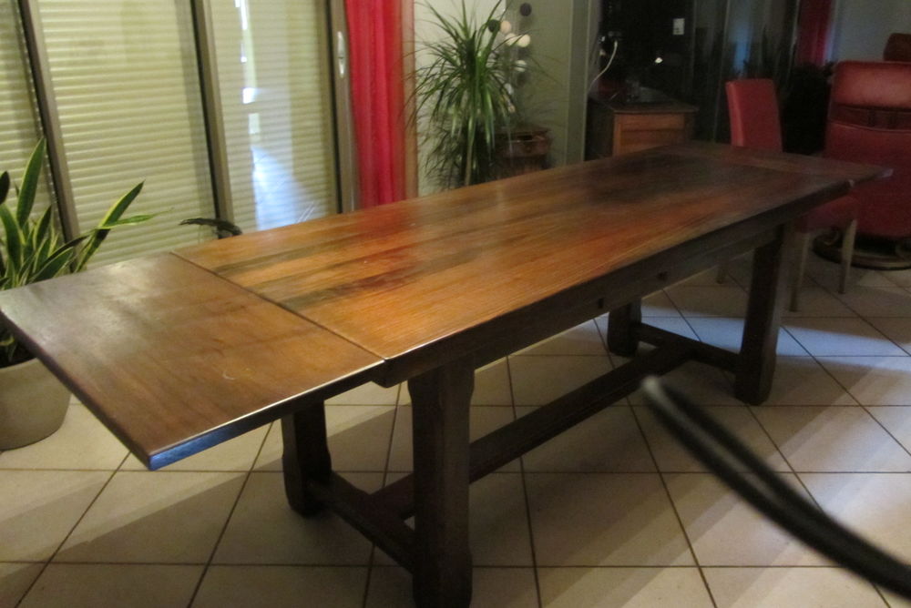 TABLE FERME BOIS MASSIF AVEC RALLONGES Meubles