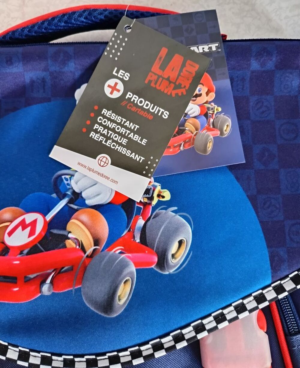 Cartable Mario Kart Neuf de Dimensions: 38x31x13 cm Mobilier enfants