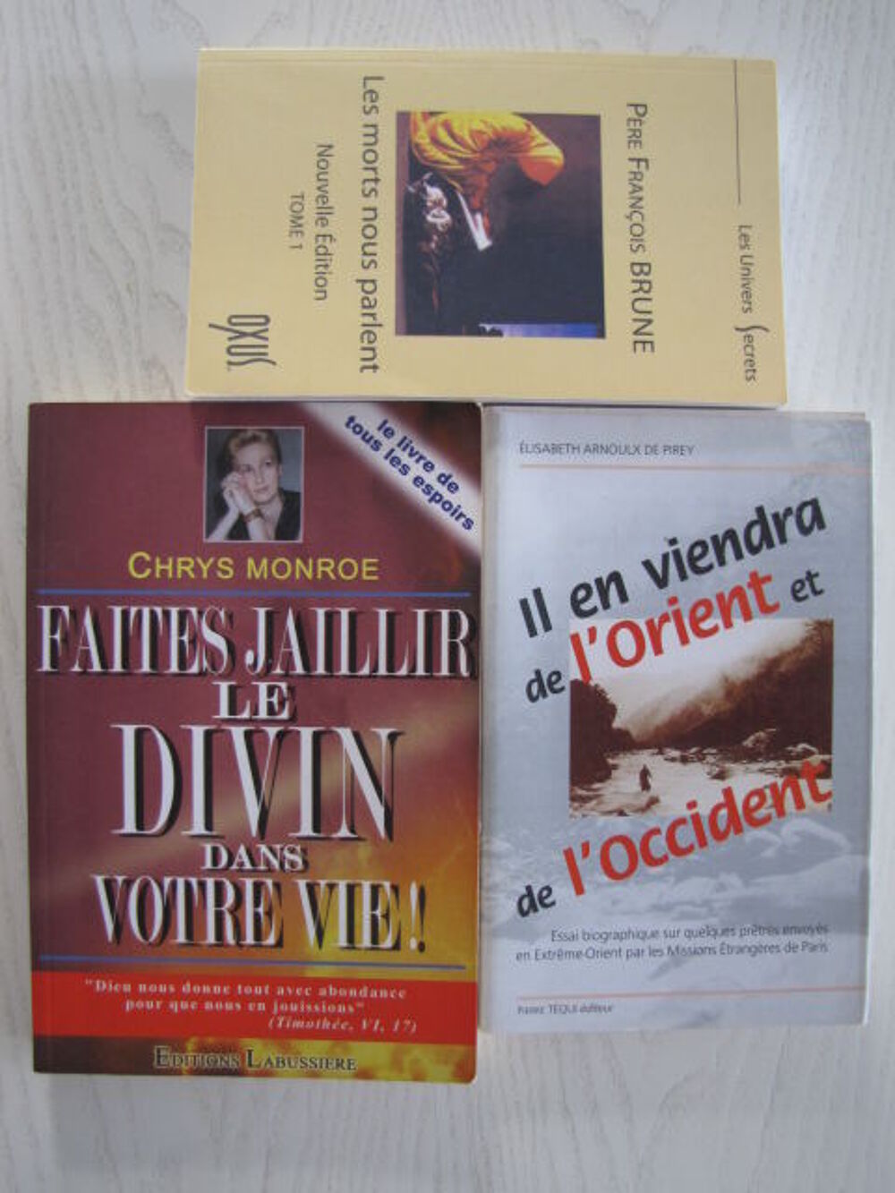 Livres spiritualit&eacute; Livres et BD