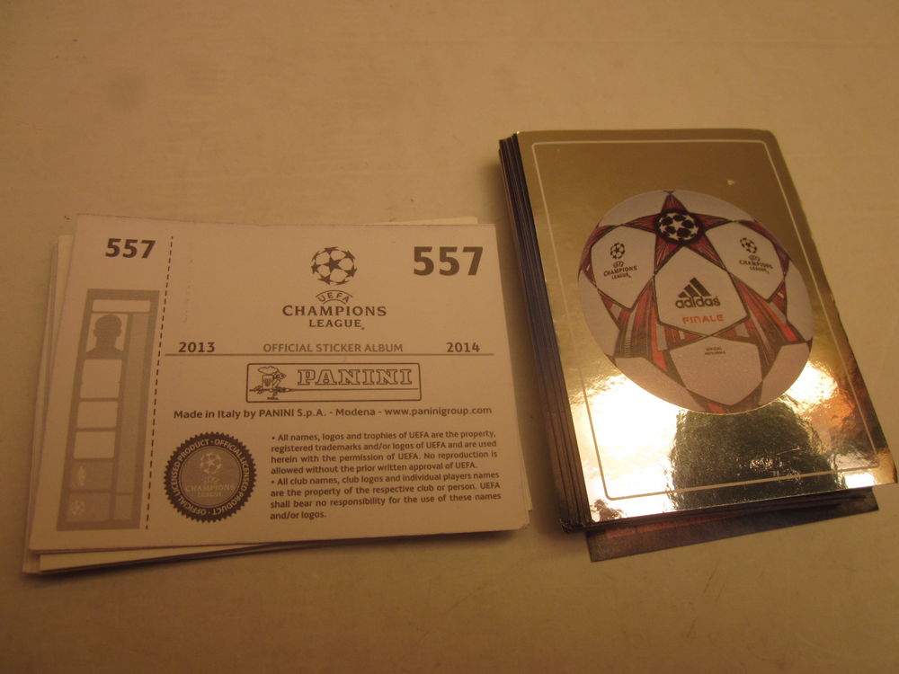 lot vieilles vignettes panini"CHAMPIONS LEAGUE 2013-14 " 