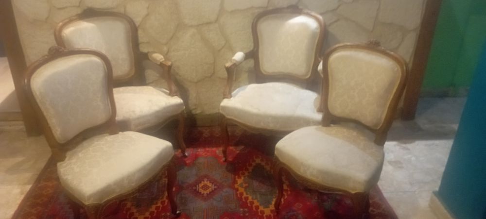 Salon magnifique louis XVI avec 4 fauteuils Meubles