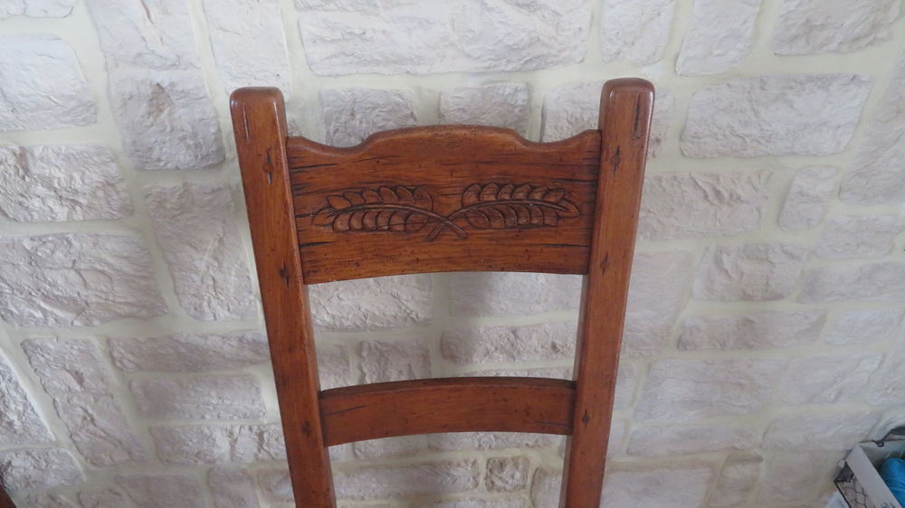 6 chaises ch&ecirc;ne paill&eacute;es Meubles