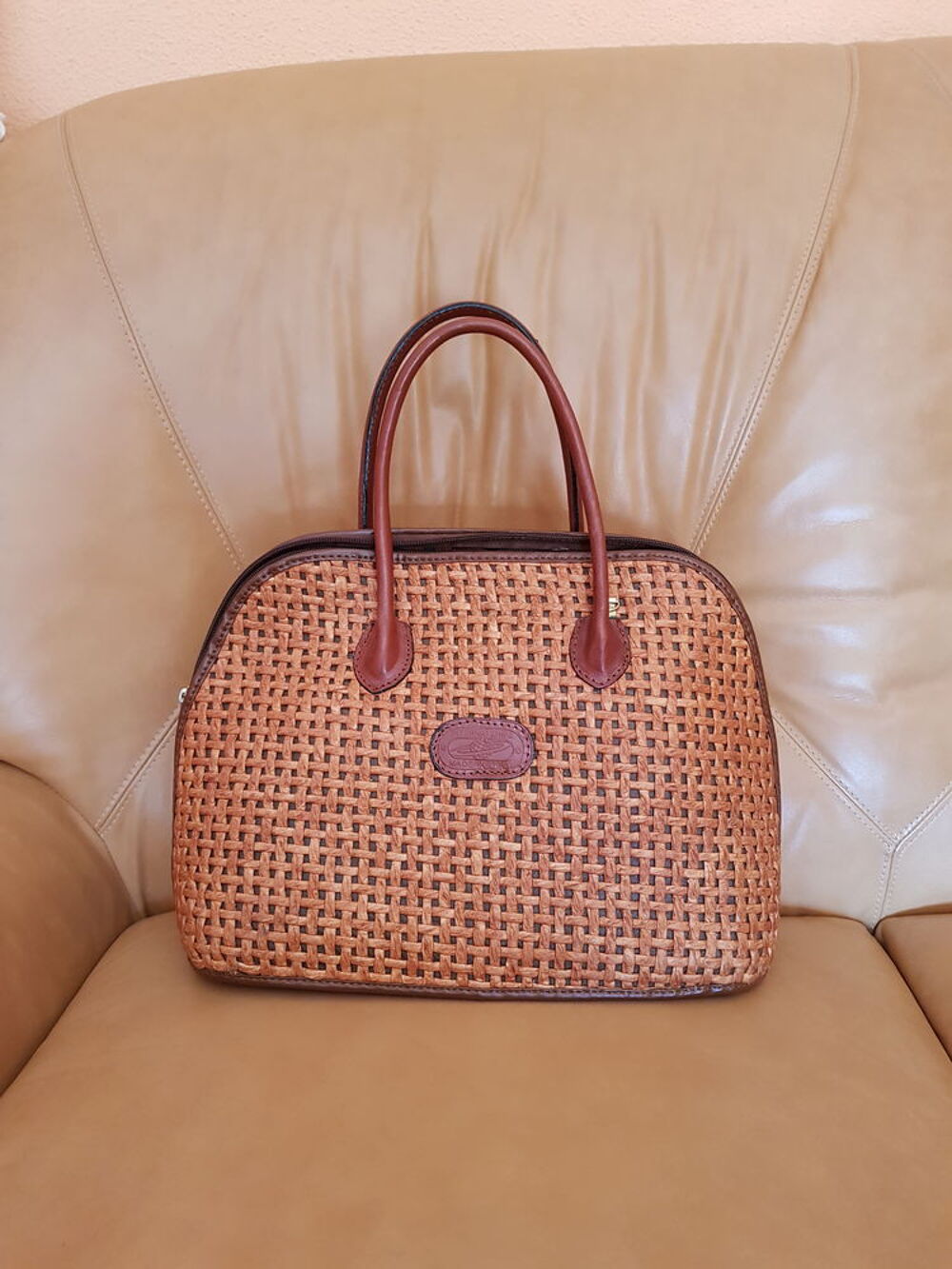 Sac &agrave; main marron Maroquinerie