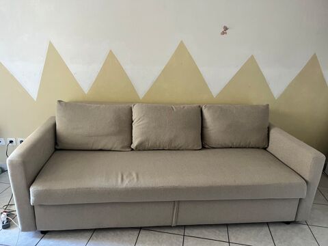 Canap convertible beige 450 Marseille 8 (13)