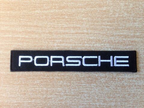  �cusson porsche blanc sur fond noir 12x2 cm 5 Carnon Plage (34)