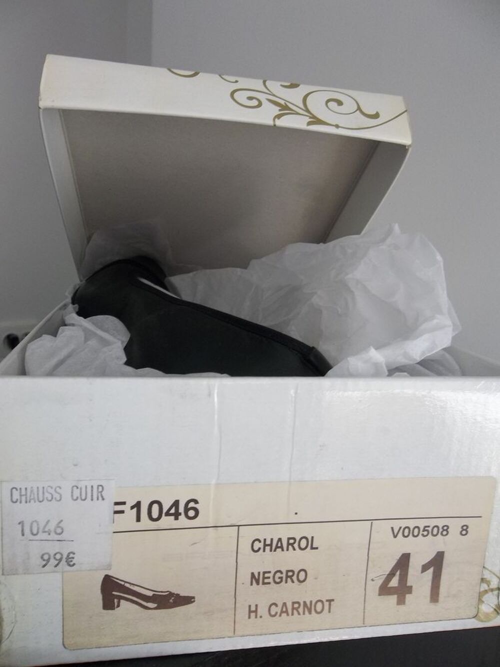 ESCARPINS Cuir Noir BRENDA ZARO Chaussures