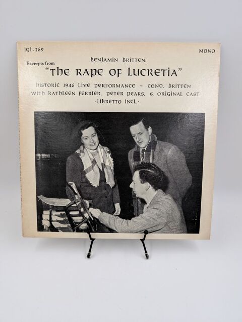 Vinyle 33 tours Benjamin Britten : The Rape of Lucretia  5 Vulbens (74)