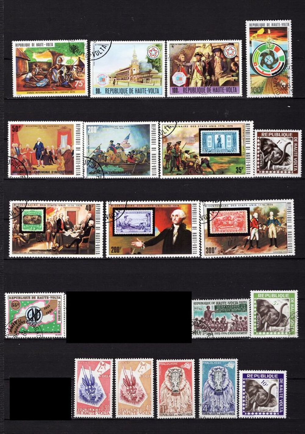 150 timbres de PAYS d'AFRIQUE 