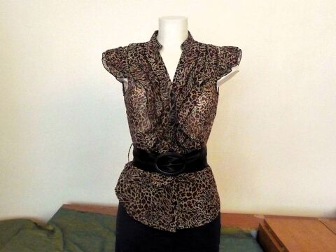 Top/ Chemise Multicolore Semi Transparente � Manches Courtes 5 Paris 15 (75)