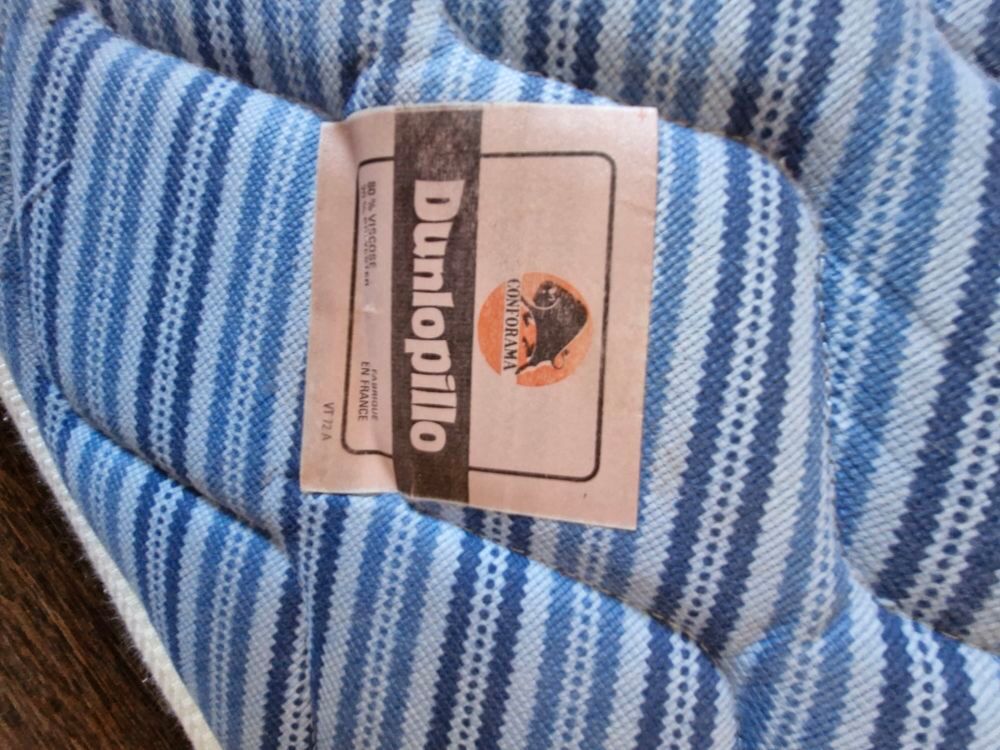 Matelas mousse + sommier &agrave; latte lit d'une 1 personne Meubles