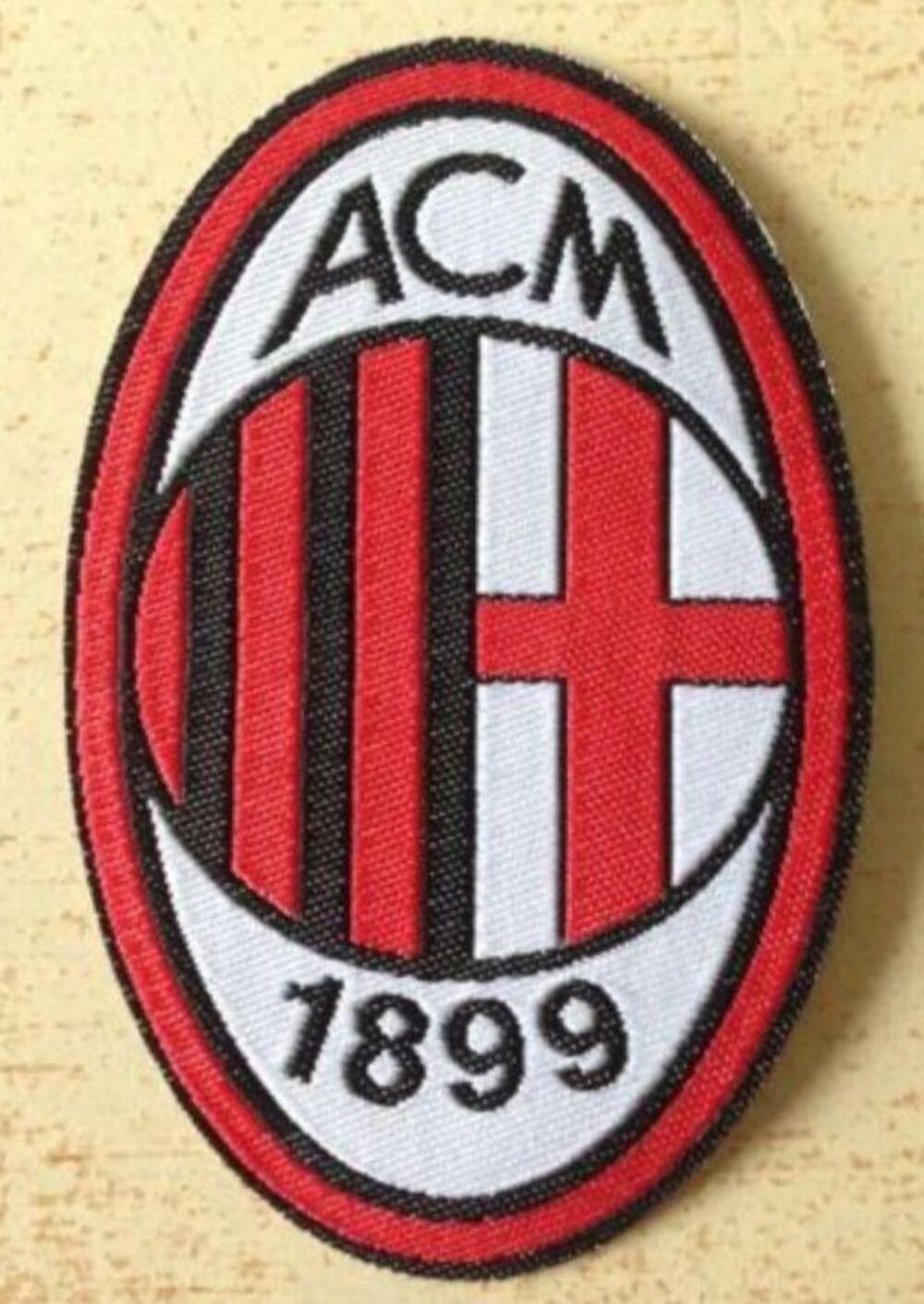 &eacute;cusson patch thermocollant football ac milan 7x4,5 cm 