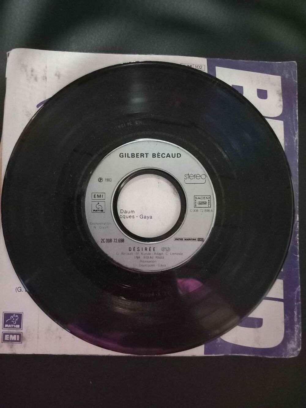 45 Tours, Gilbert B&eacute;caud, D&eacute;sir&eacute;e CD et vinyles