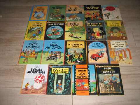 lot 20 bd TINTIN cartonn� casterman 100 C�zy (89)
